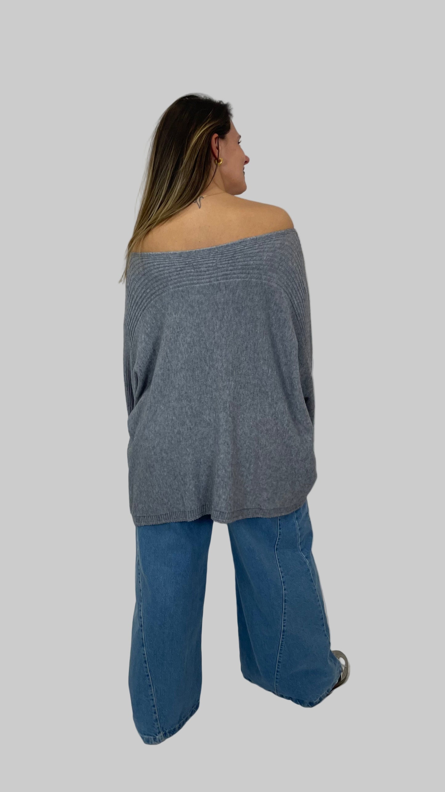 Camisola de malha oversized