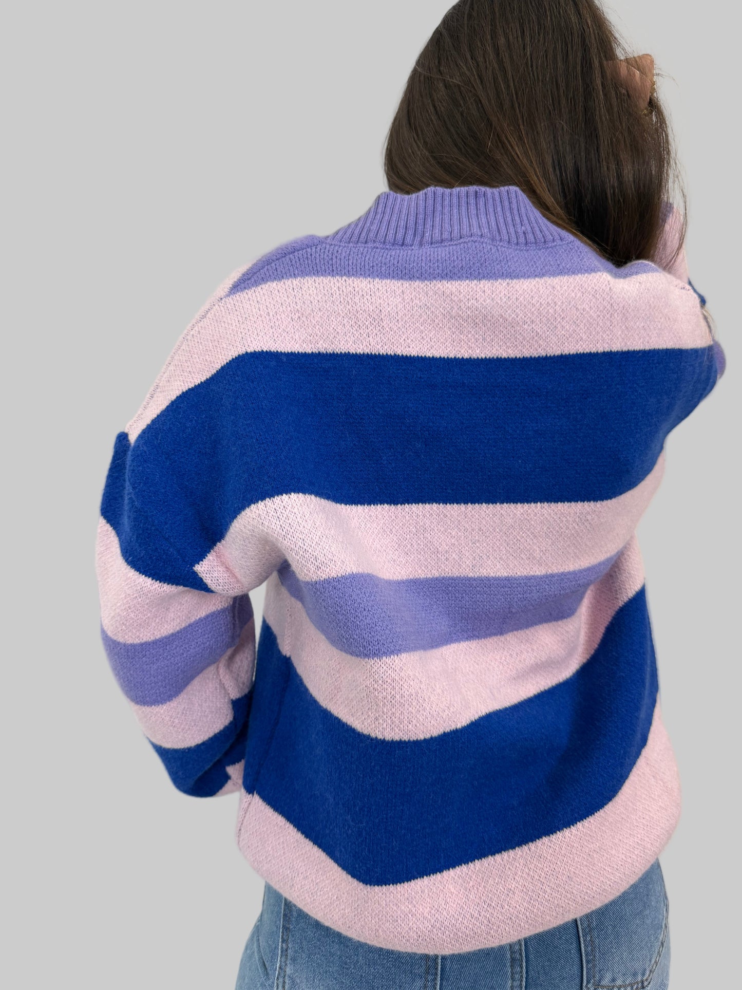 Casaco de malha estampado