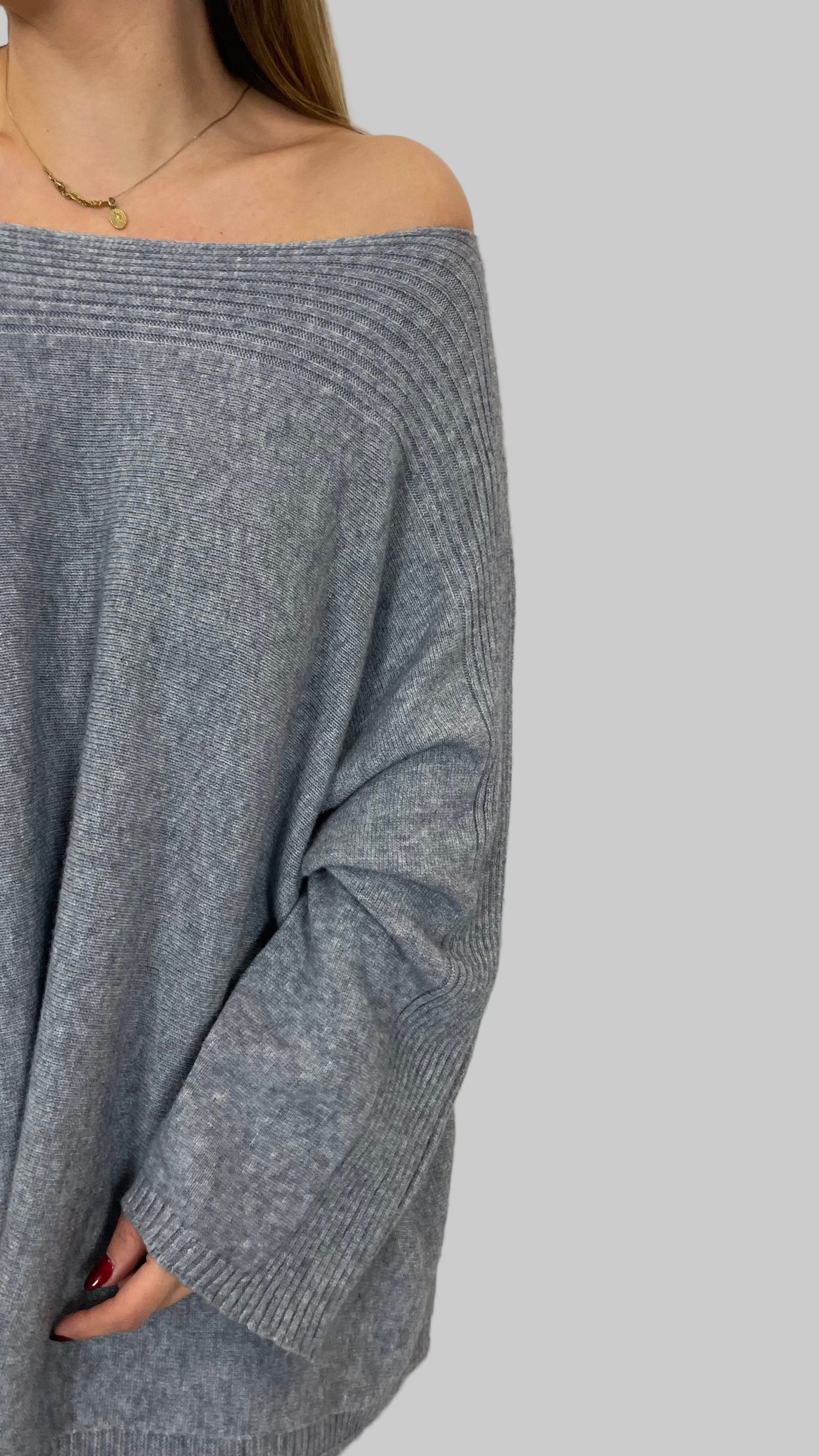 Camisola de malha oversized