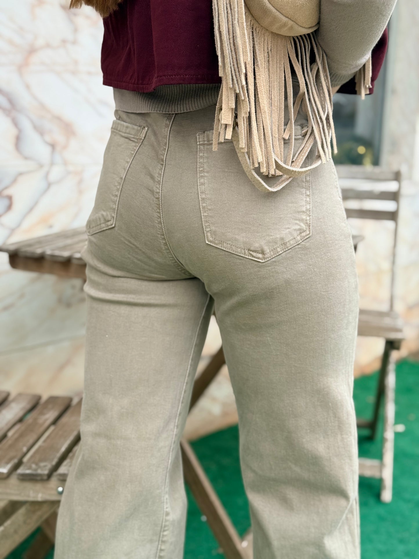 Jeans Straight Mid Waist