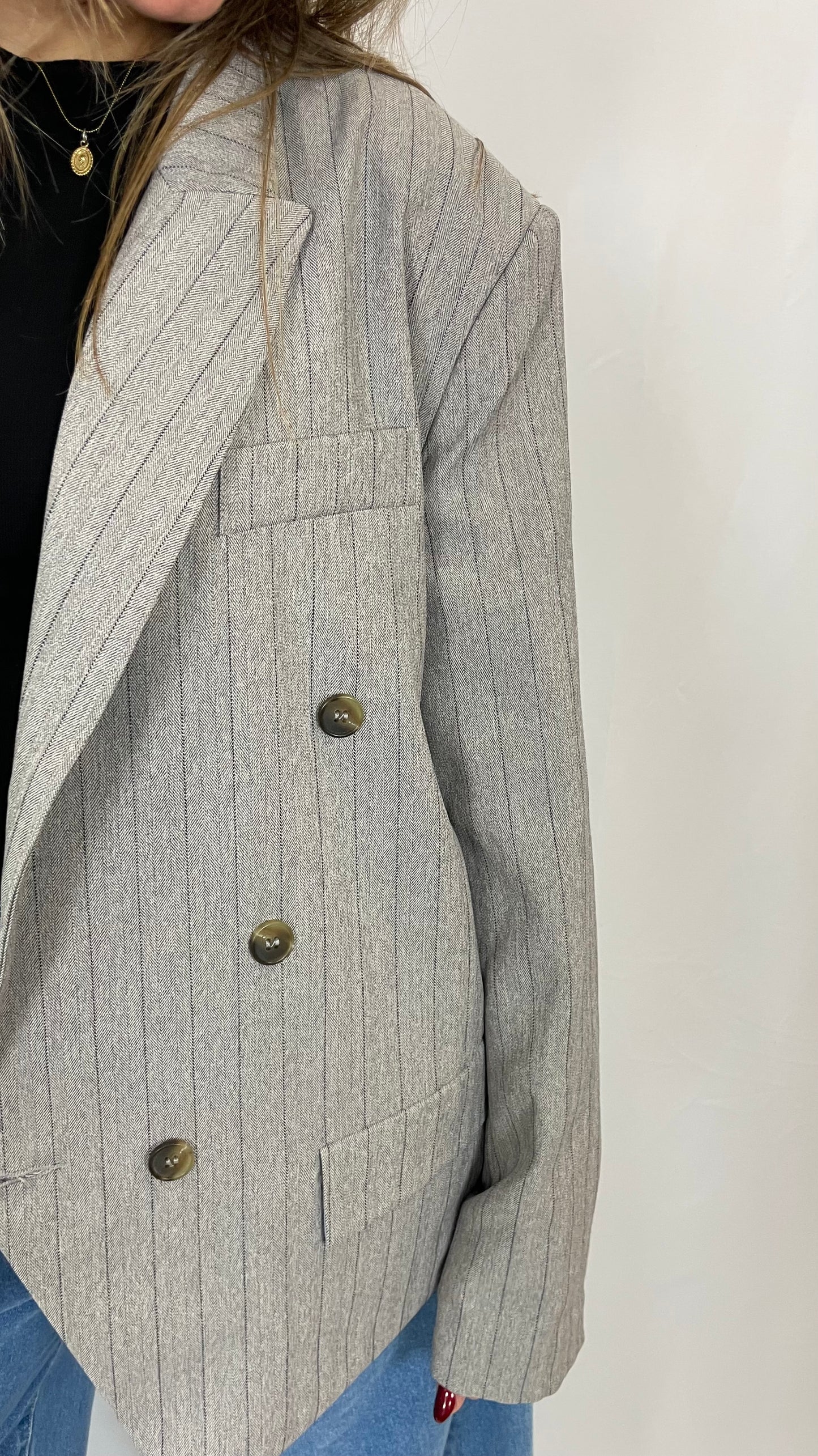 Blazer corte reto