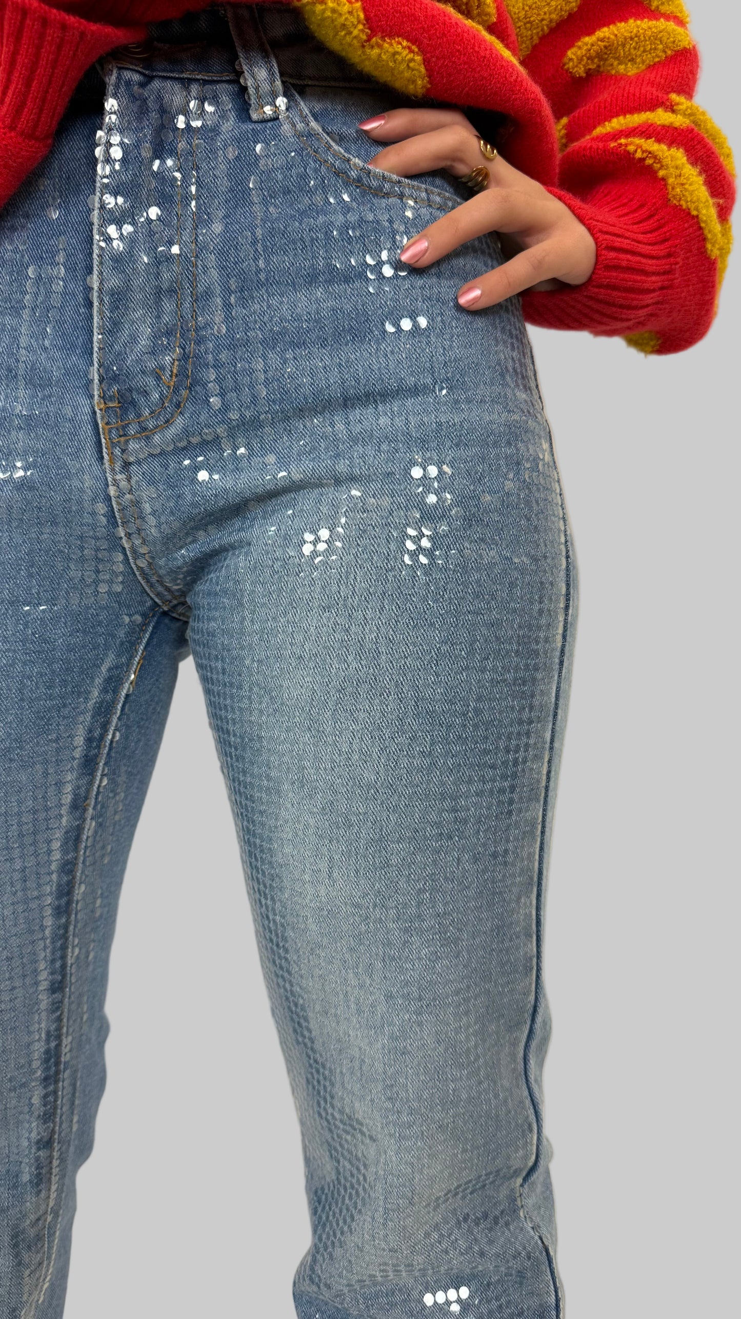 Jeans com brilhos