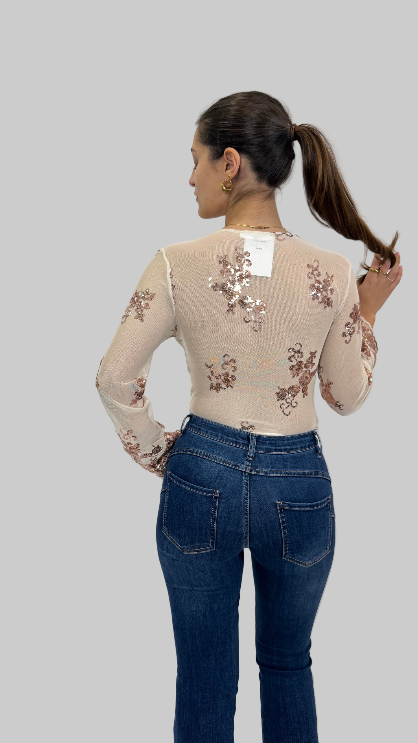 Body com lantejoulas