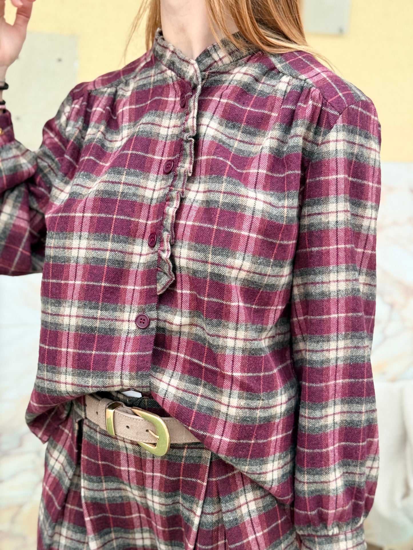 Camisa xadrez de flanela