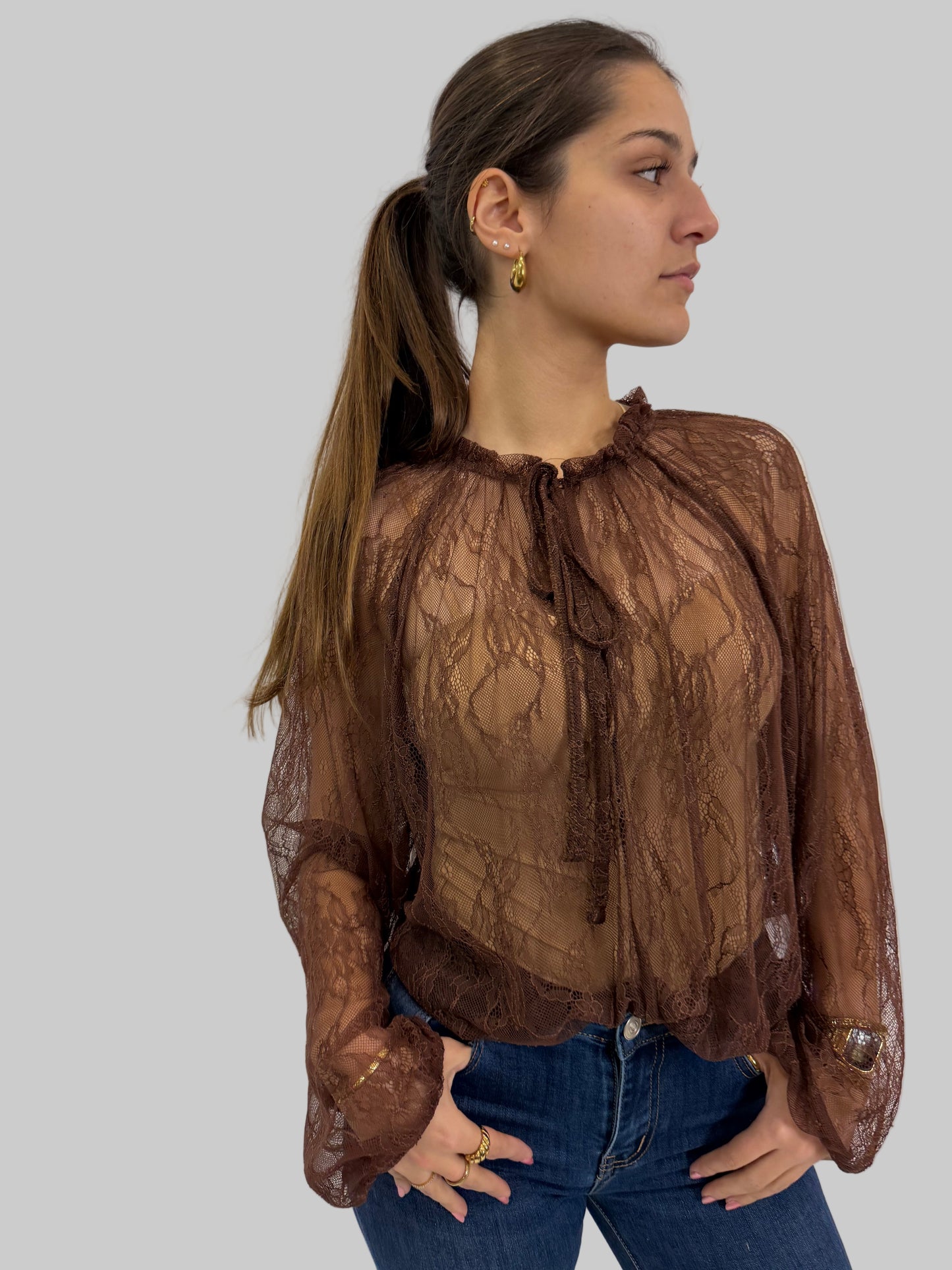 Blusa transparente