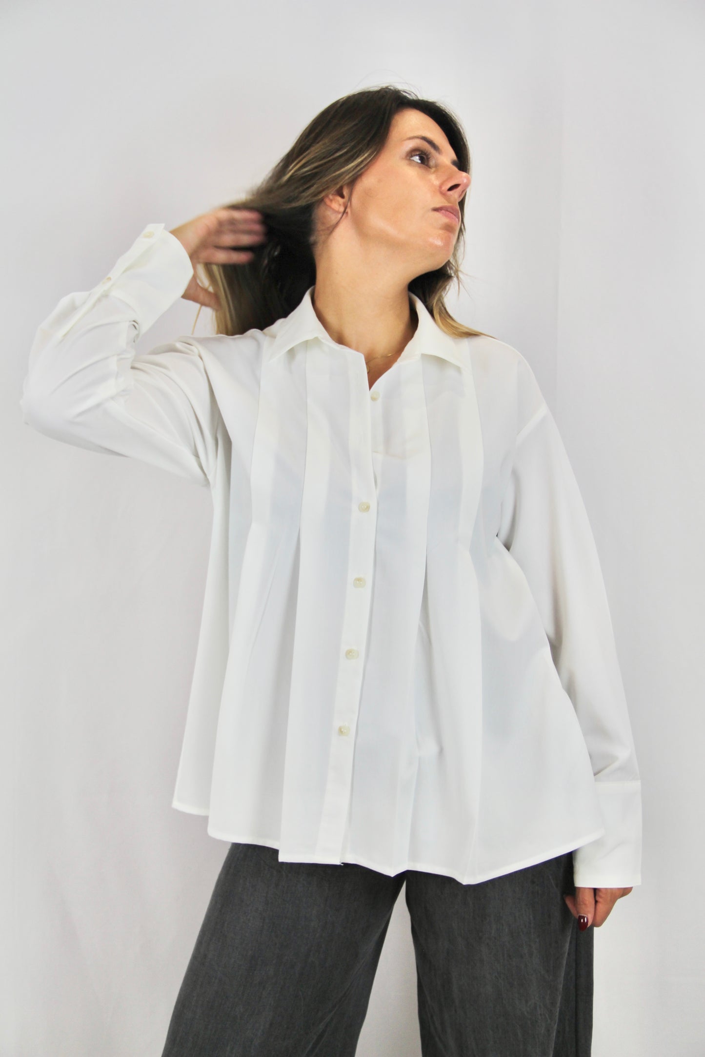Camisa Larga c/ Pinças