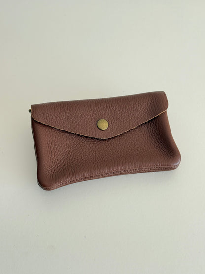 Carteira em pele grande