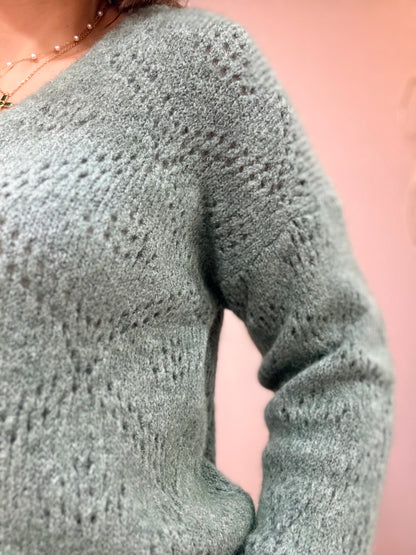 Cardigan Lã Alpaca