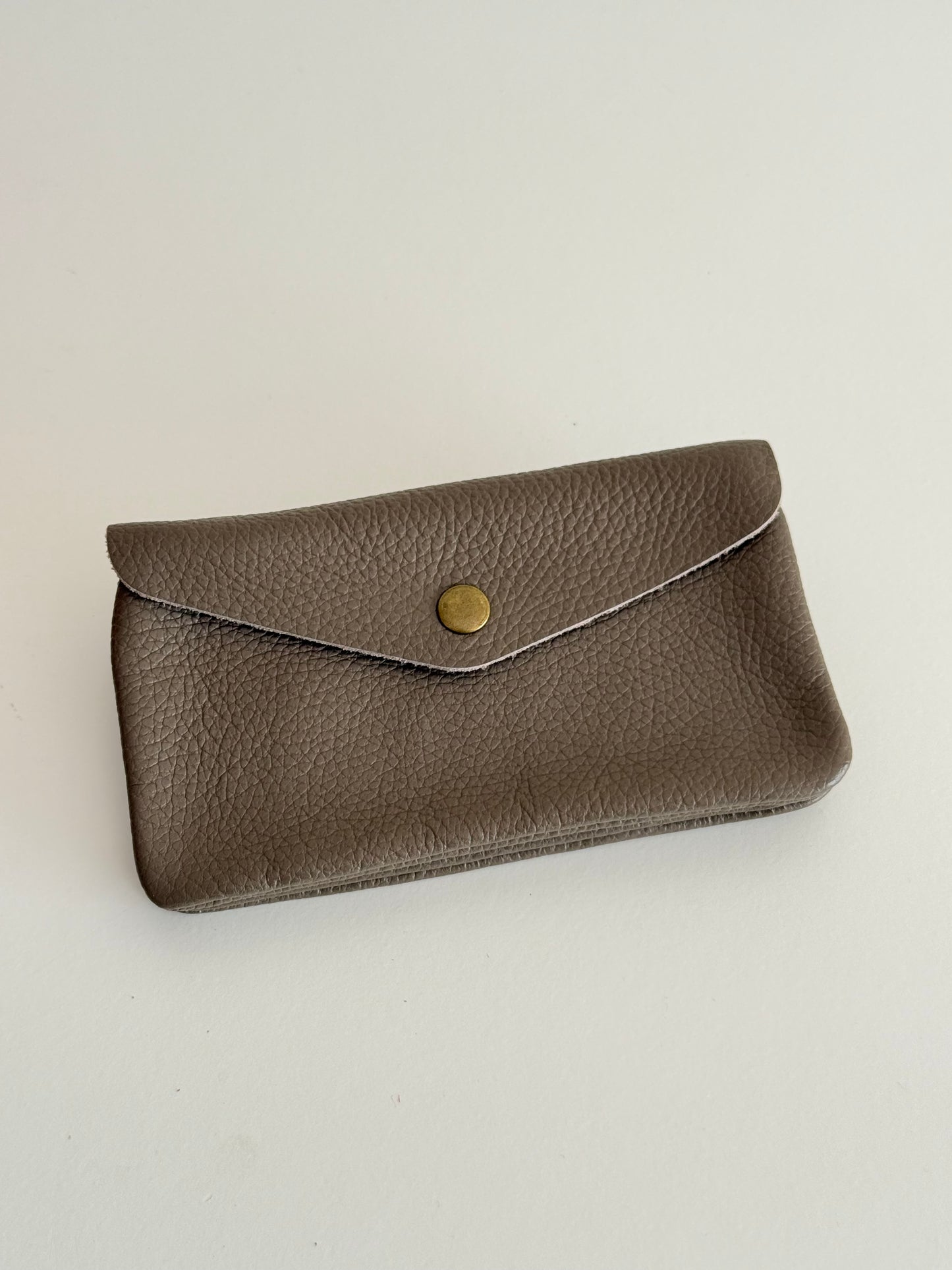 Carteira em pele grande