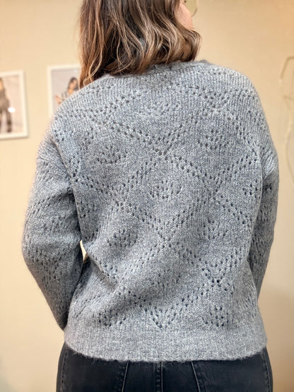 Cardigan Lã Alpaca