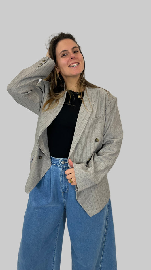 Blazer corte reto