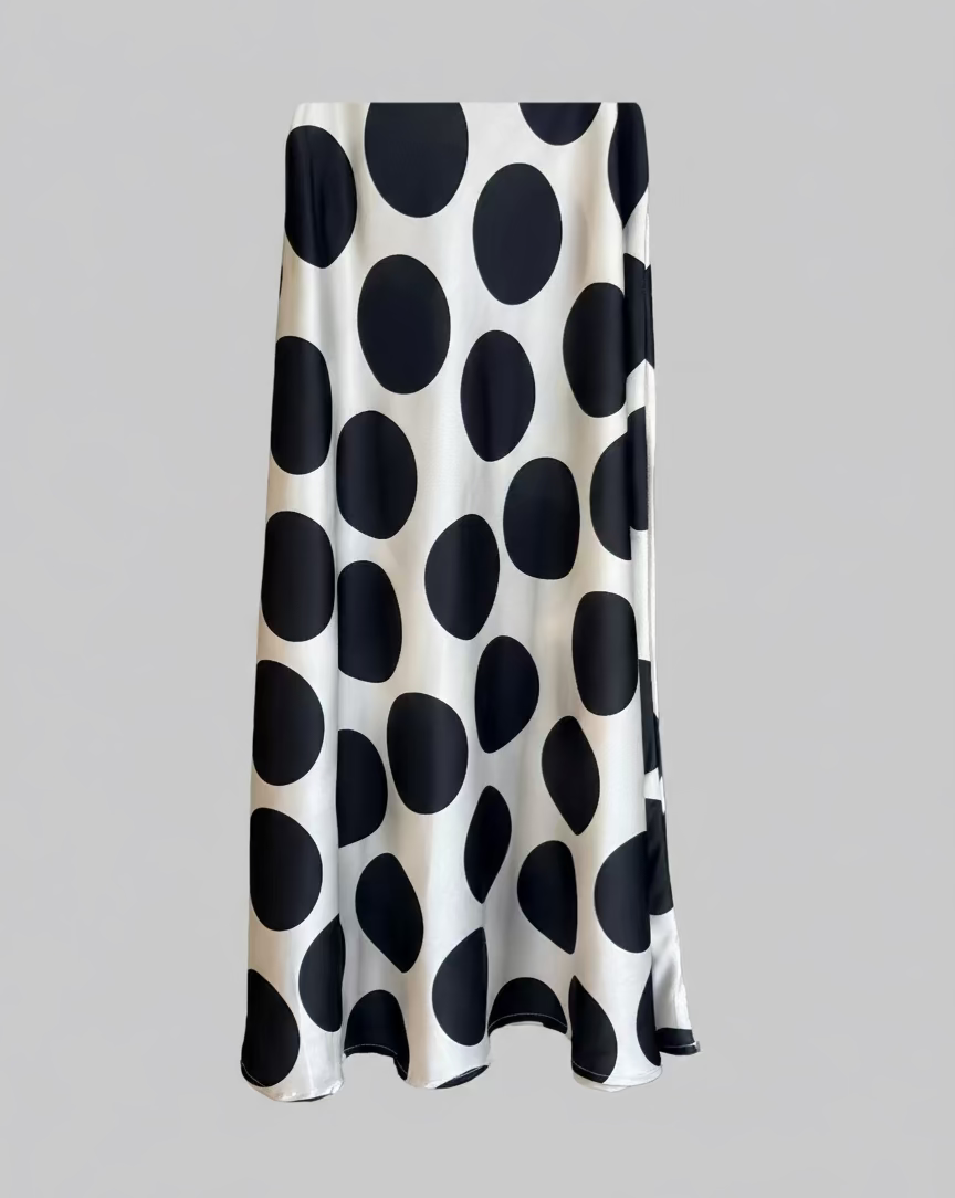 Saia midi polka dots