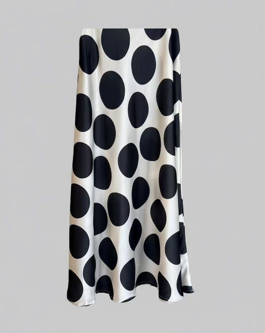 Saia midi polka dots